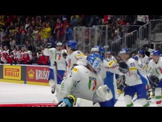 Pure elation on the @fisg it bench after the shootout winner iihfworlds