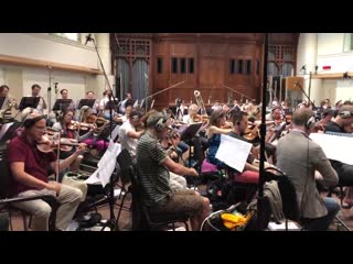 Godzilla's theme being recorded at air studios in london | composer bear mccreary