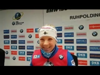 Periscope with kaisa mäkäräinen after her 20th win in today's sprint it ruhpolding