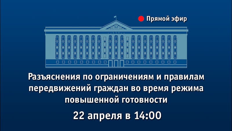 Онлайн конференция по ограничениям и правилам передвижений граждан во время режима повышенной готовности