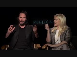 “replicas” keanu reeves and his costar alice eve