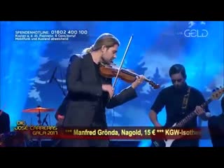 David garrett performing earth song at the josé carreras gala (sat1 gold, 14 12 2017