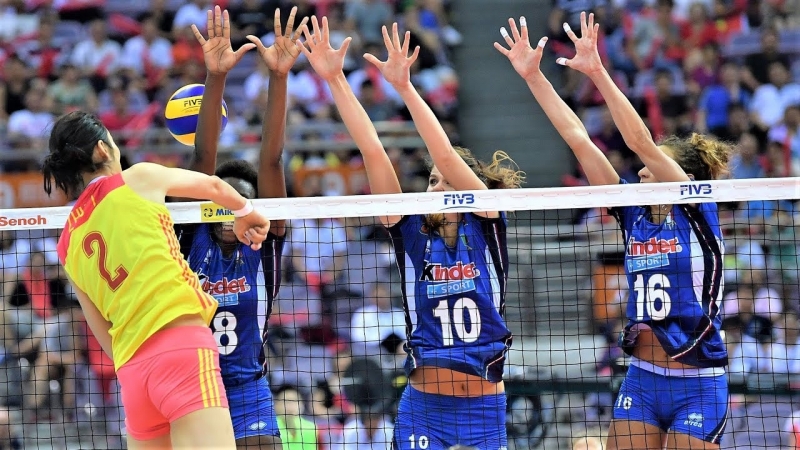 Top 10 porn on a triple block best volleyball spike womens volleyball