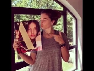 Instagram @ andreeaesca" cand @ thylaneblondeau e fericita cu revista ta❤️ @ alistmagazine @ mihaela munteanu mm #letsconquerth