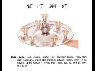 Hititçe hittite word of the day kistu (n ) rack, tray, shelf
