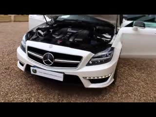 Mercedes cls63 amg 5 5 v8 in diamond white with exclusive black leather