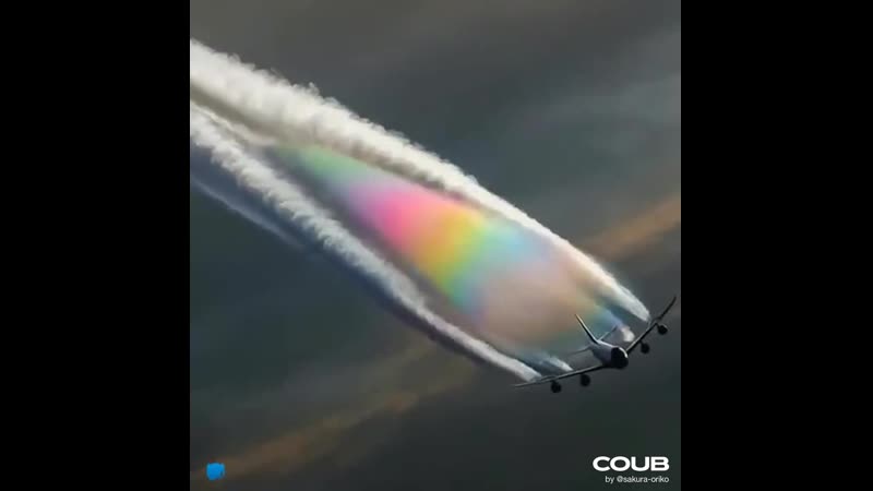 Is how airplanes create rainbows