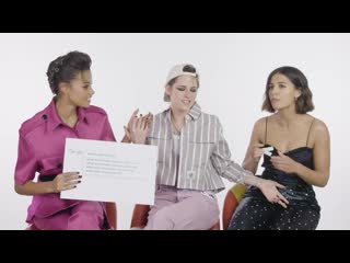 Kristen stewart, naomi scott, and ella balinska answer the webs most searched questions wired