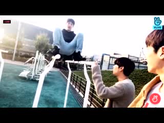 Dojoon being gymnast