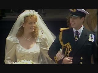 Prince andrew and sarah fergusons wedding day in 1986 itv news