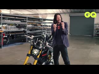 Киану ривз показывает свою коллекцию мотоциклов, gq keanu reeves motorcycles, arch motorcycle