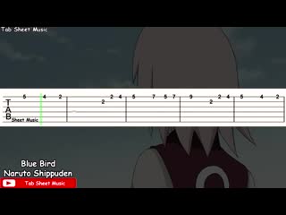 [tab sheet music] naruto shippuden op 3 blue bird guitar tutorial