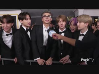 Bts opens up about their first grammys its a dream come true grammys 2019 peopletv