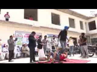 Amazing stunts by indian car stunts in india steel man amandeep singh t low