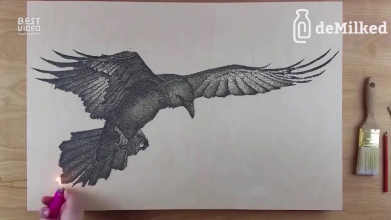Картины порохом