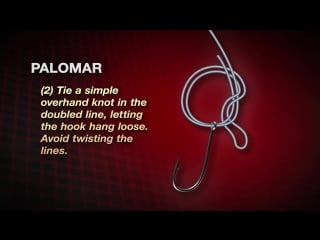 How to tie a palomar knot by abu garcia