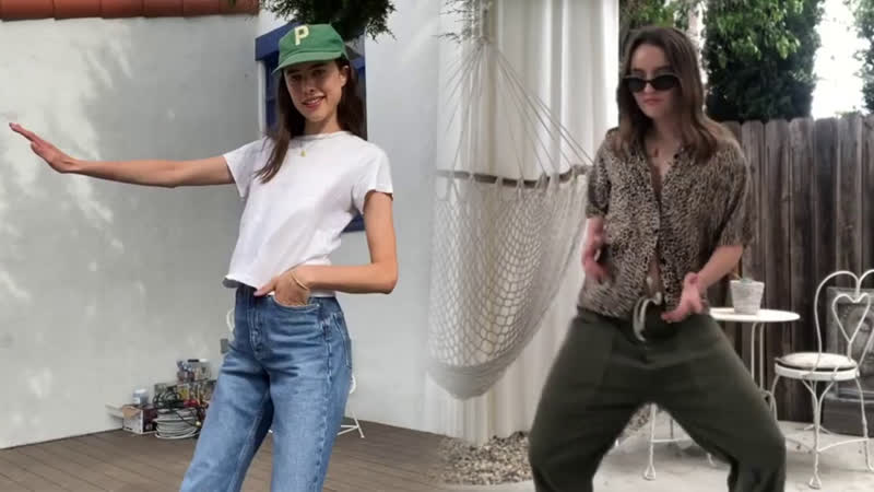 Маргарет куэлли и кейтлин дивер танцуют (margaret qualley and kaitlyn dever dance)