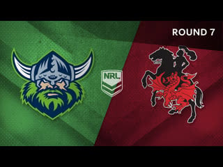 Nrl canberra raiders st george illawarra dragons 16 04 2023