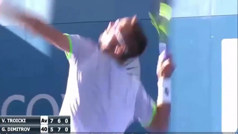 Grigor dimitrov vs viktor troicki highlights brisbane 2016