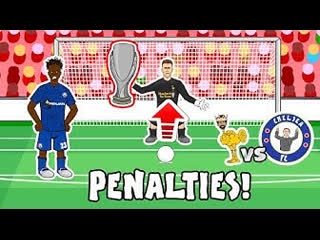 🏆liverpool super cup winners!🏆 penalty shoot out vs chelsea (goals highlights parody 2019)