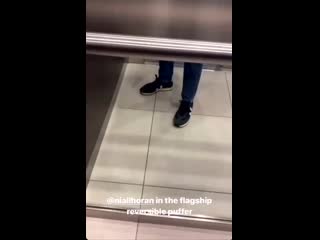 Niall looks so warm and cozy in the puffer jacket sustainableluxury sandbanks ig story