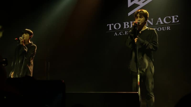 Fancam | 30 11 18 | chan, donghun (all of me) @ fan con 'to be an ace' in sf