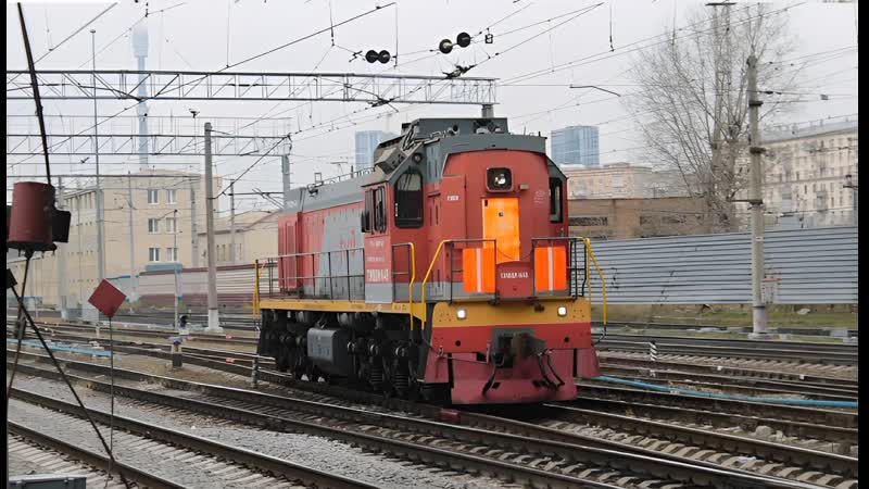 Тепловоз тэм18дм 1449 следует резервом