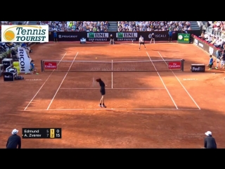 Kyle edmund vs alexander zverev rome 2018 r3