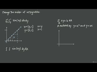 [19 multiple integrals double integrals] 134 changing the order of integration