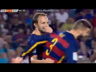 Ivan rakitic goal amazing vs roma barcelona vs roma 3 0 2015