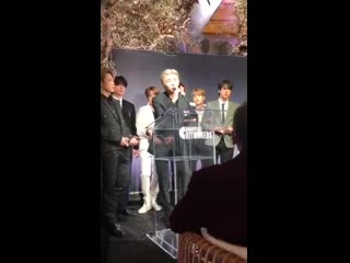 Watch @bts twt’s speech live from variety’s hitmakers mp4