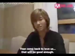 Tvxq changmins words to his fans when he was around 18 years old he is 33 now