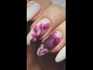 Рисунок в технике акварель, материал тушь