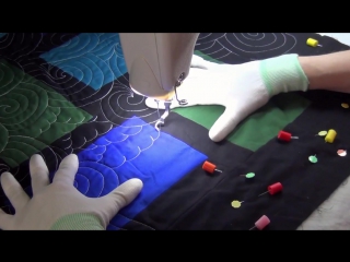 С х стёжка machine quilting clouds on an baby quilt beginner quilting tutorial with leah day