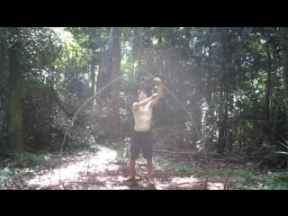 Building a primitive thatched dome hut from scratch