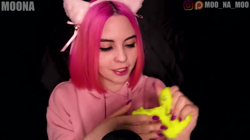 [moona] асмр слайм /триггеры для сна и расслабления/ asmr slime