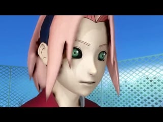 [mmd] giantess test sakura vs ino (no sound effect)