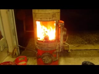 Make a great waste oil and wood burning stove heater (part 6)