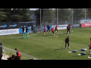 Hoy toca circuito físico para empezar torres continúa al margen del grupo también savic y tiago #atletidepor