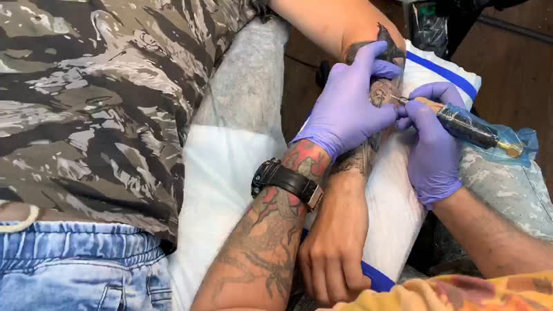 Начали рукавчик в славянском стиле