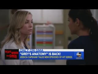 Jessica capshaw on good morning america