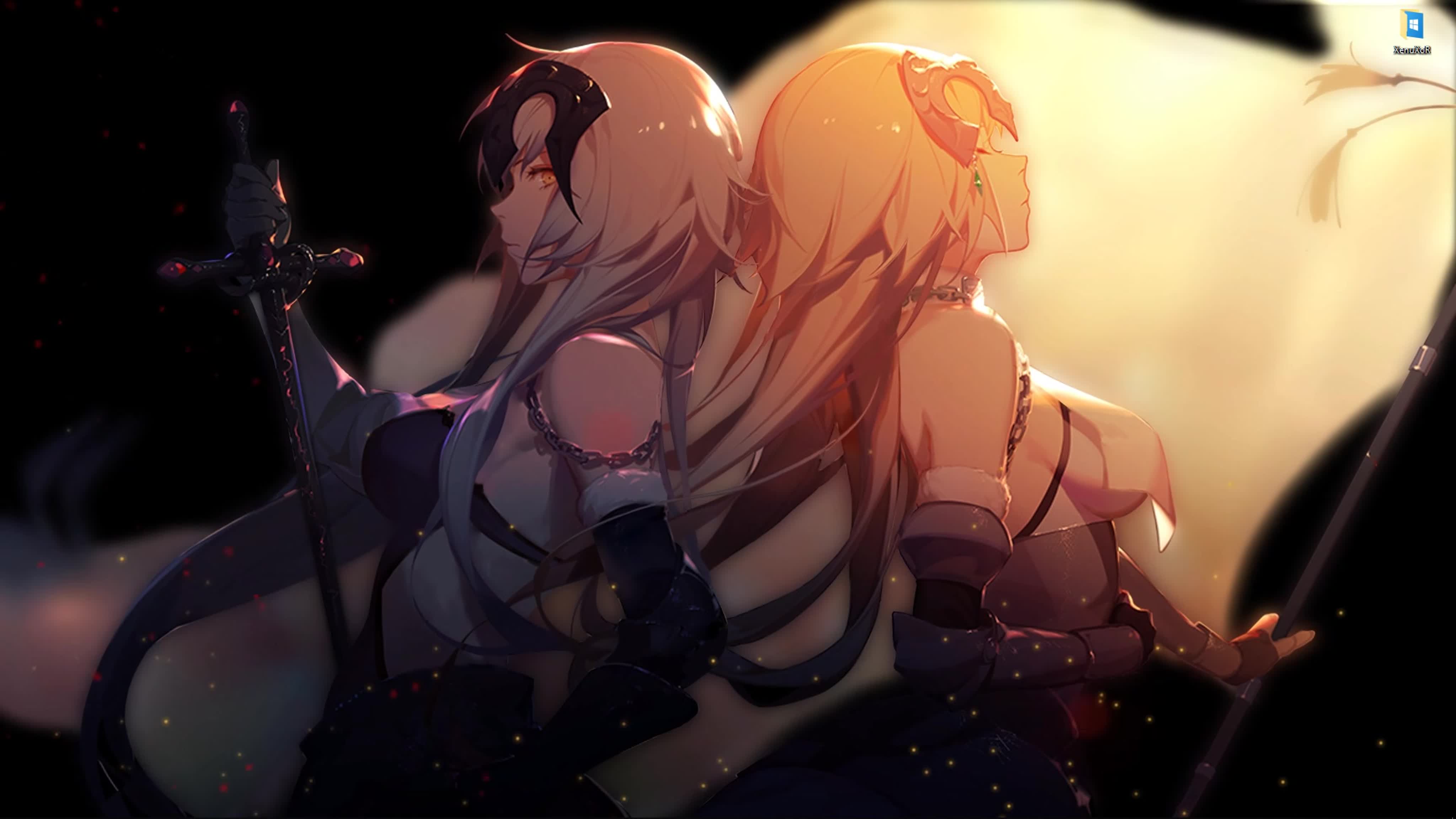 Две аниме девушки из игры fate grand order живые обои для wallpaper engine  - ExPornToons