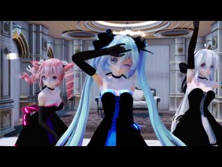 【mmd】「ライアーダンス」 miku, teto, haku, gumi, luka, neru liar dance