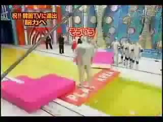 Japanese game show human tetris