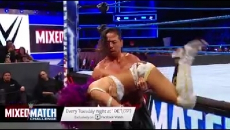 Wwe mixed match challenge finn balor sasha banks vs shinsuke nakamura natalya