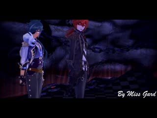 Genshin impact (kaeya & diluc) [mmd] it has begun