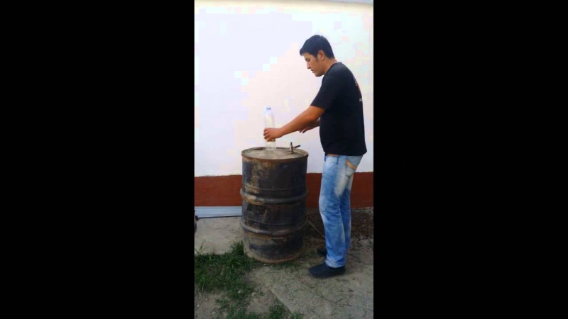 Как сделать биогаз из бочки how to make biogas from drums