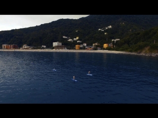 Sup surfing in kvariati and batumi, georgia