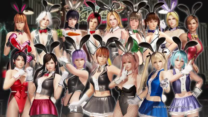 Набор костюмов «секси зайка» в игре dead or alive 6!