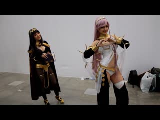 Fire emblem tharja and olivia cospaly at comic con russia 2018